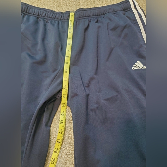 Adidas Navy Track Pants with White Stripes - Picture 6 of 8